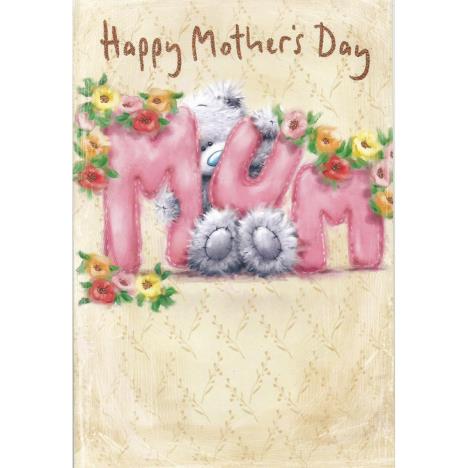 MUM Letters Softly Drawn Me to You Bear Mother's Day Card £2.49